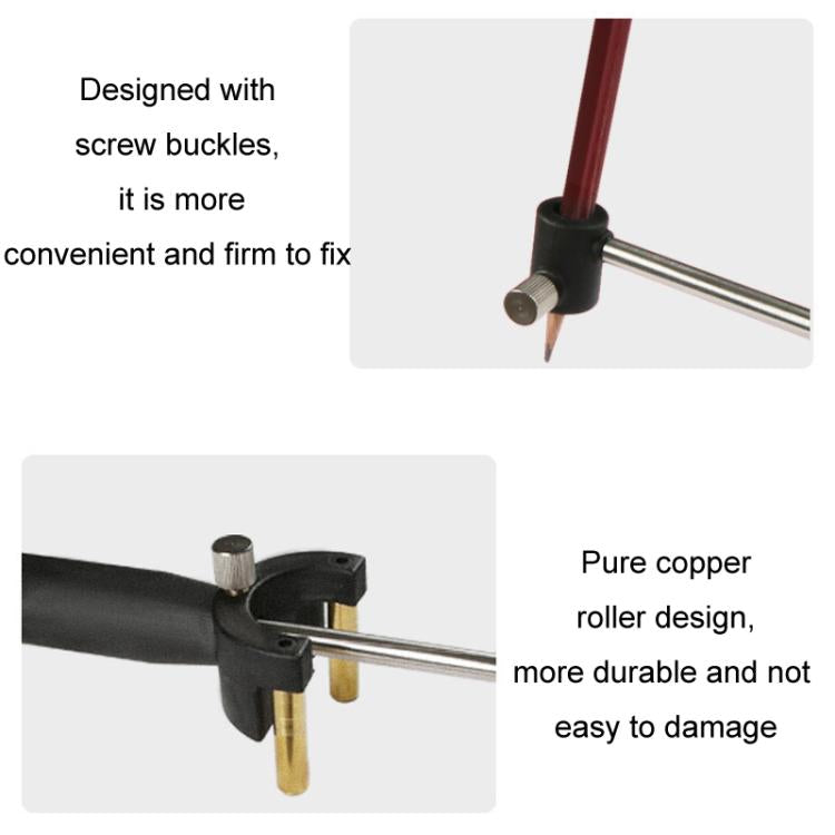 Fender Parallel Marking Tool Automotive Sheet Metal Dent Repair Tool(Black)