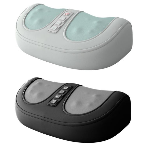 Z5 Dual-frequency Red Light Constant Temperature Hot Compress Foot Massager, Spec: UK Plug(Light Green)