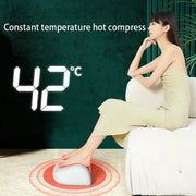 Z5 Dual-frequency Red Light Constant Temperature Hot Compress Foot Massager, Spec: US Plug(Black)
