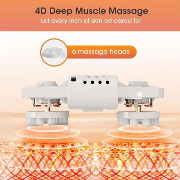 Z5 Dual-frequency Red Light Constant Temperature Hot Compress Foot Massager, Spec: US Plug(Black)