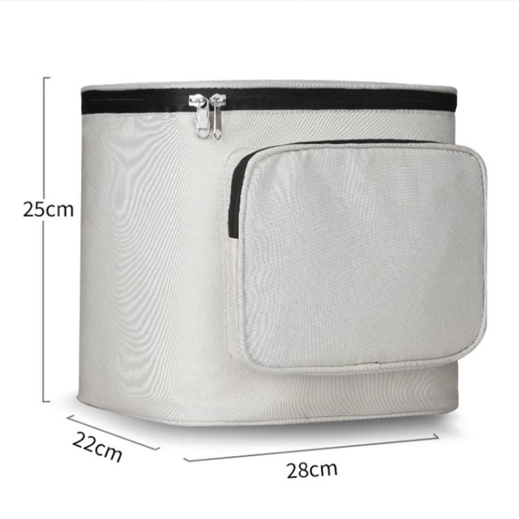 Electrical Motorcycle Water-resistant Rear Backrest Hanging Bag Large Capacity Helmet Storage Bag(White)