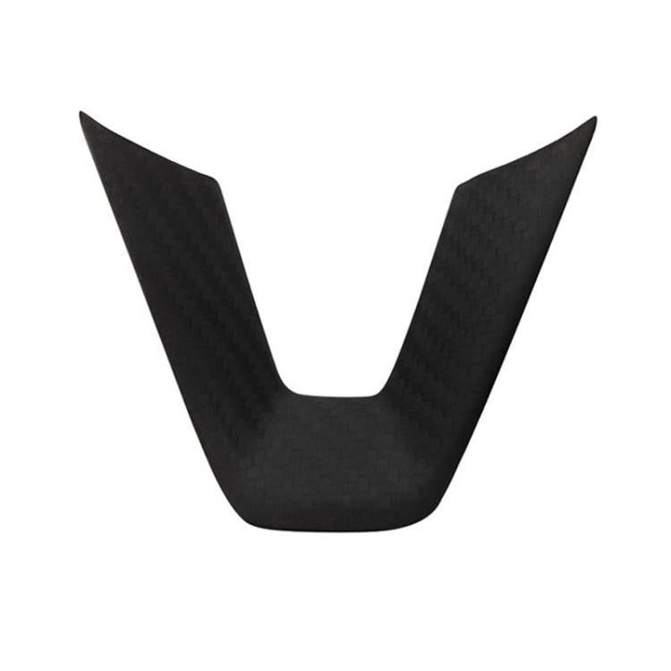 For Tesla Model 3 Car Modification Interior Carbon Fiber Steering Wheel Patch, Style: Matte