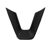 For Tesla Model 3 Car Modification Interior Carbon Fiber Steering Wheel Patch, Style: Glossy