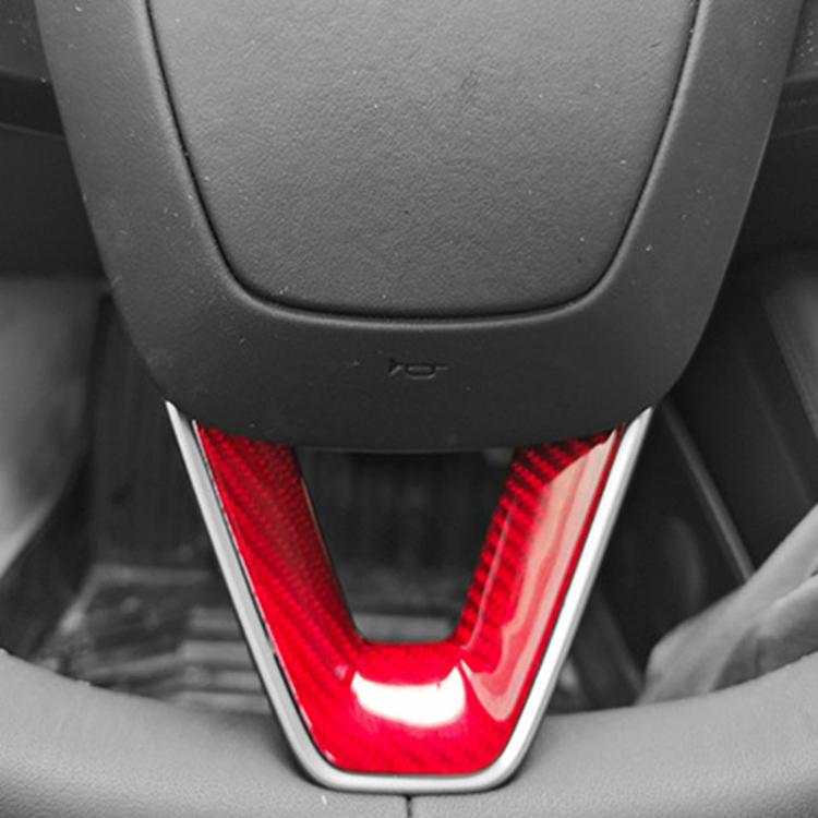 For Tesla Model 3 Car Modification Interior Carbon Fiber Steering Wheel Patch, Style: Glossy