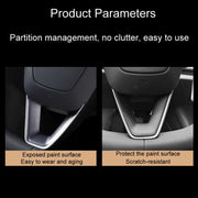 For Tesla Model 3 Car Modification Interior Carbon Fiber Steering Wheel Patch, Style: Glossy