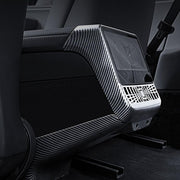 For Tesla New Model 3 / Y Car Rear Air Conditioning Vent Protection Frame, Style: Glossy Carbon Pattern