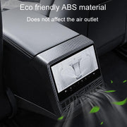 For Tesla New Model 3 / Y Car Rear Air Conditioning Vent Protection Frame, Style: Glossy Carbon Pattern