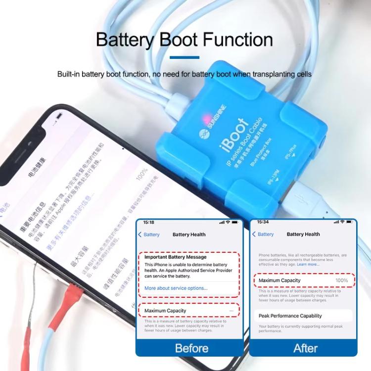 SUNSHINE iBoot A For iPhone Battery Power Supply Test Boot Cable Cell Phone Repair Boot Control Line