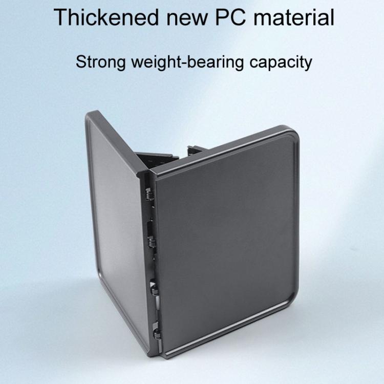 For Tesla Model Y / 3 Car Front Center Control Plate Folding Tray Table(Black)