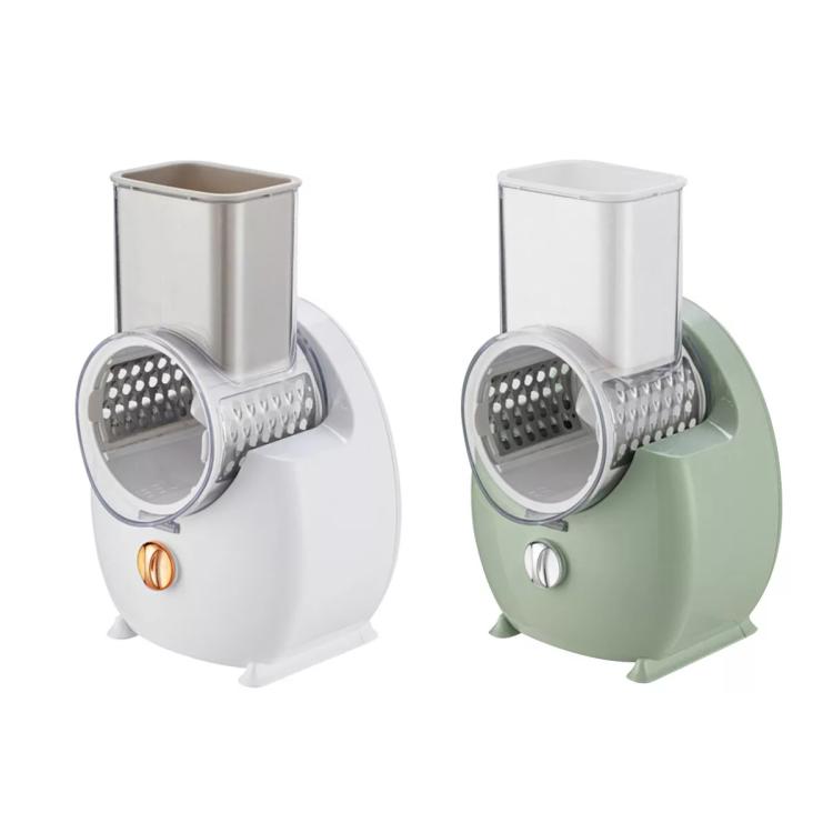 CY-661 3-in-1 Kitchen Multifunctional Roller Electric Vegetable Cutter, Spec: Green EU Plug