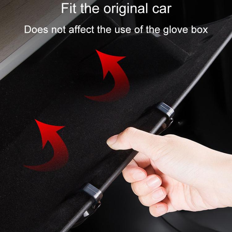 For Tesla Model 3 / Y 2022-2024 Passenger Concealed Glove Box Hook(Black)
