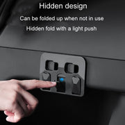 For Tesla Model Y Car Hidden Trunk Modification Button Folding Hook(Black)