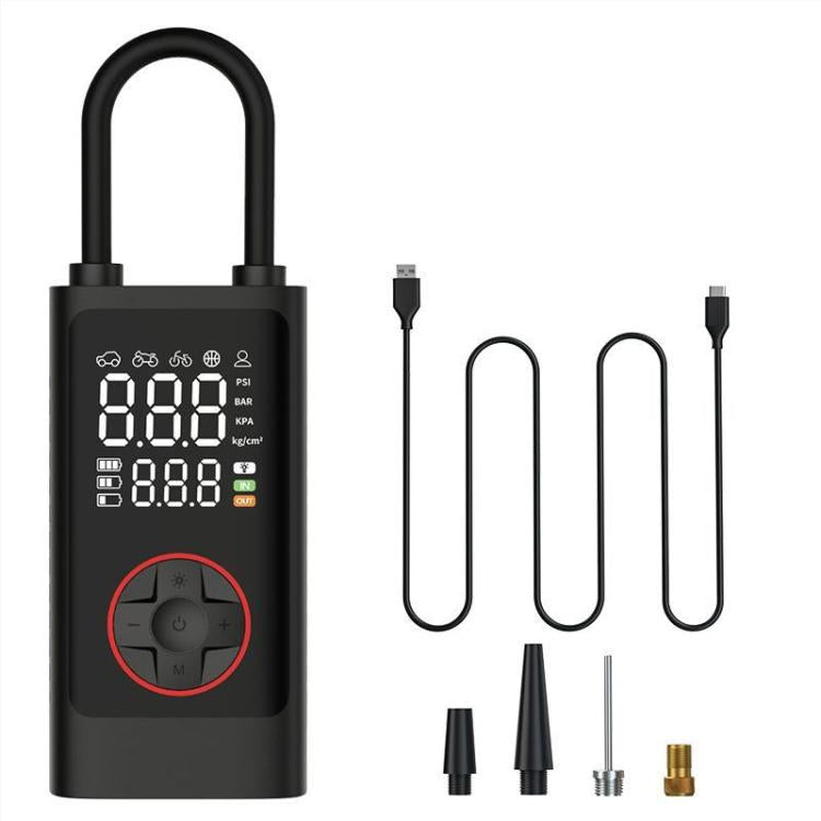 ATJ-004 Smart Wireless Digital Display Portable Car Tire Pump Multi-Function Inflator(Lithium Battery Model)