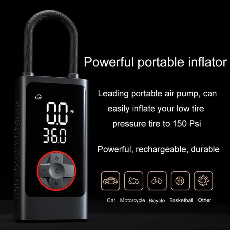 ATJ-004 Smart Wireless Digital Display Portable Car Tire Pump Multi-Function Inflator(Lithium Battery Model)
