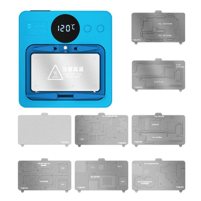 SUNSHINE SS-T12B 9 In 1 Mobile Phone Motherboard Smart Repair Heating Platform Kit Support IP7G-16PM/Android Universal