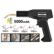 Rechargeable Car Bumper Plastic Repair Welding Machine, Specification: Black+200 Welding Nails