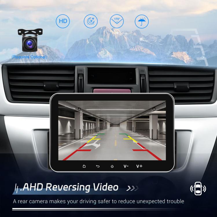 7 inch Horizontal Screen Android 13.0 Single Spindle Universal Car Multimedia Player, Style: Standard+Camera+Mic
