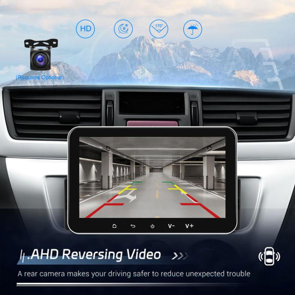 7 inch Horizontal Screen Android 13.0 Single Spindle Universal Car Multimedia Player, Style: Standard+Camera+Mic