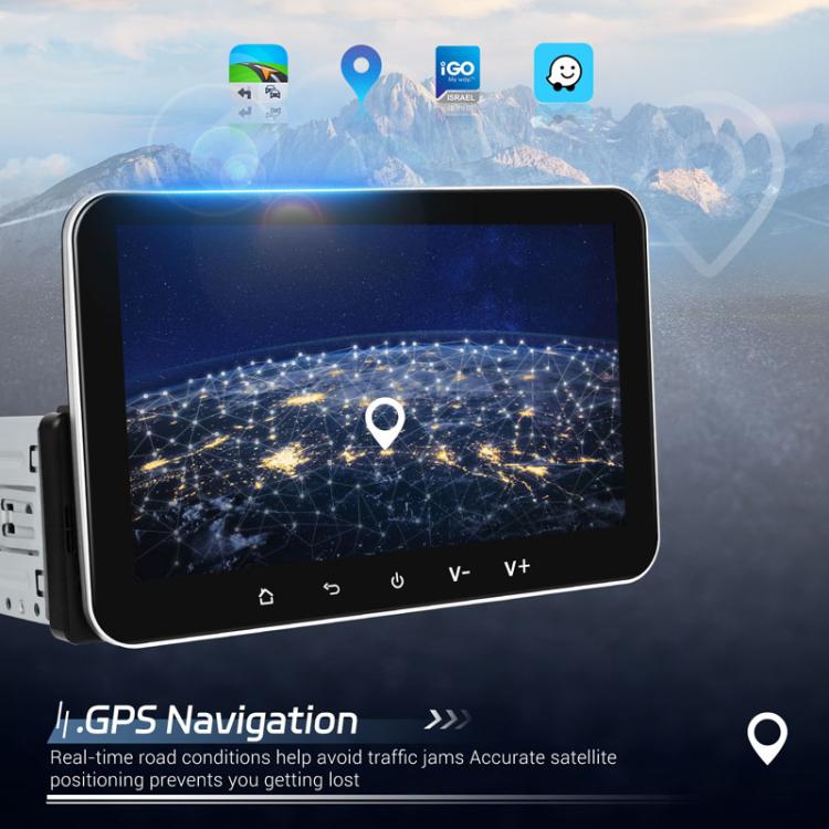 7 inch Horizontal Screen Android 13.0 Single Spindle Universal Car Multimedia Player, Style: Standard+Camera+Mic