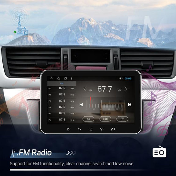 7 inch Horizontal Screen Android 13.0 Single Spindle Universal Car Multimedia Player, Style: Standard+Camera+Mic