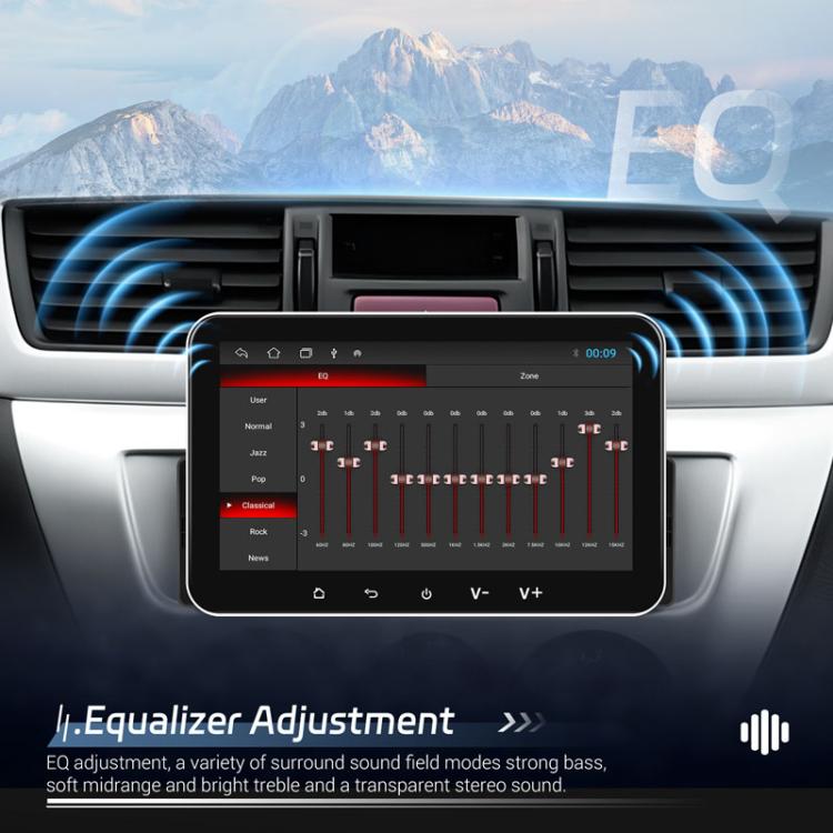 7 inch Horizontal Screen Android 13.0 Single Spindle Universal Car Multimedia Player, Style: Standard+Camera+Mic