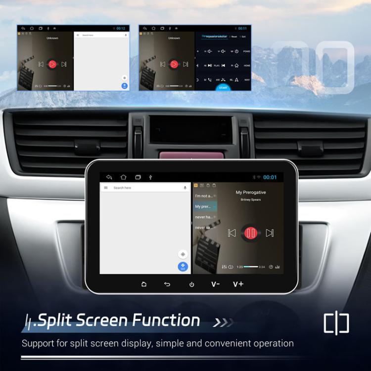 7 inch Horizontal Screen Android 13.0 Single Spindle Universal Car Multimedia Player, Style: Standard+Camera+Mic