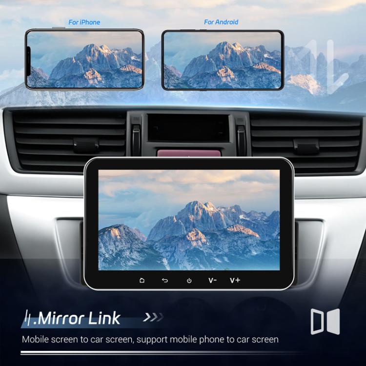 7 inch Horizontal Screen Android 13.0 Single Spindle Universal Car Multimedia Player, Style: Standard+Camera+Mic