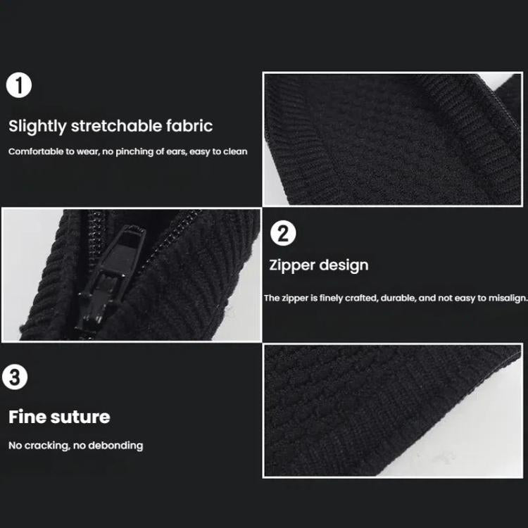 For BOSE NC700 Headphone Knitted Headbeam Cover Headband Protective Cushion(Black)