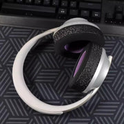 For Bose NC700 Headphone 1pair Ice Gel Ear Pads Earmuffs Protective Cover(Honeycomb Ice Black Purple)
