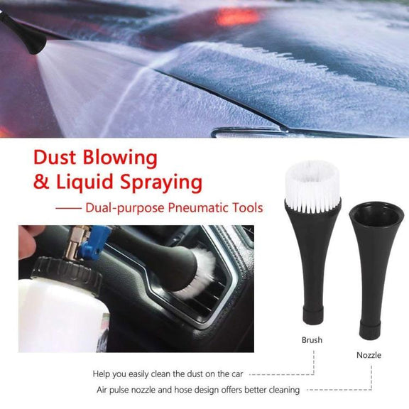 Car Tornado Cleaning Dust Blowing High Pressure Pneumatic Spray Tool(US Connector)