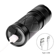 Mini Outdoor Long-Range Strong Light LED Flashlight, Specification: White Laser