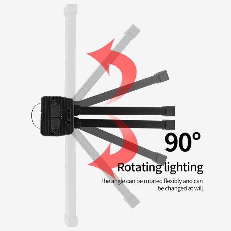 Double-Sided COB 90-Degree Folding Work Light Magnet With Hook Maintenance Light(FT32)