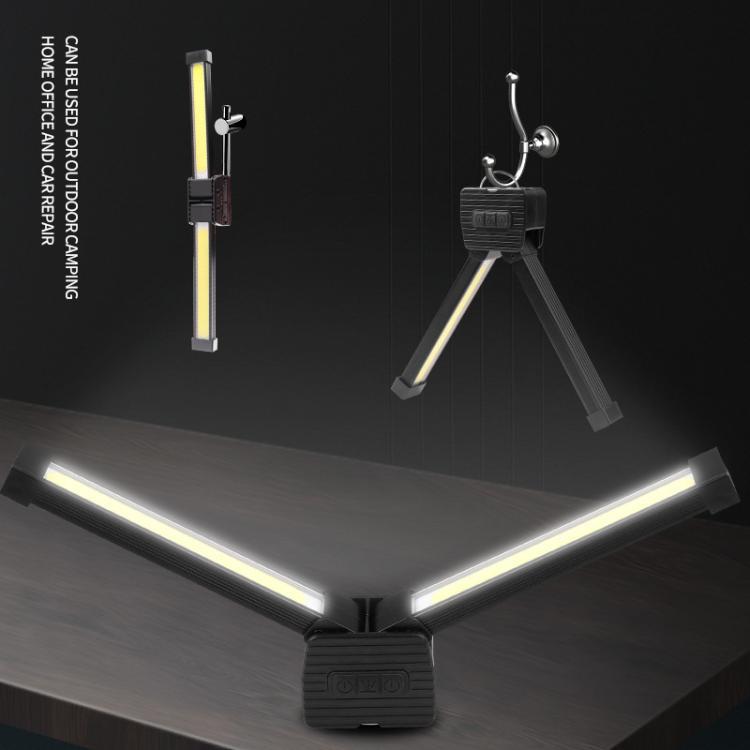 Double-Sided COB 90-Degree Folding Work Light Magnet With Hook Maintenance Light(FT32)