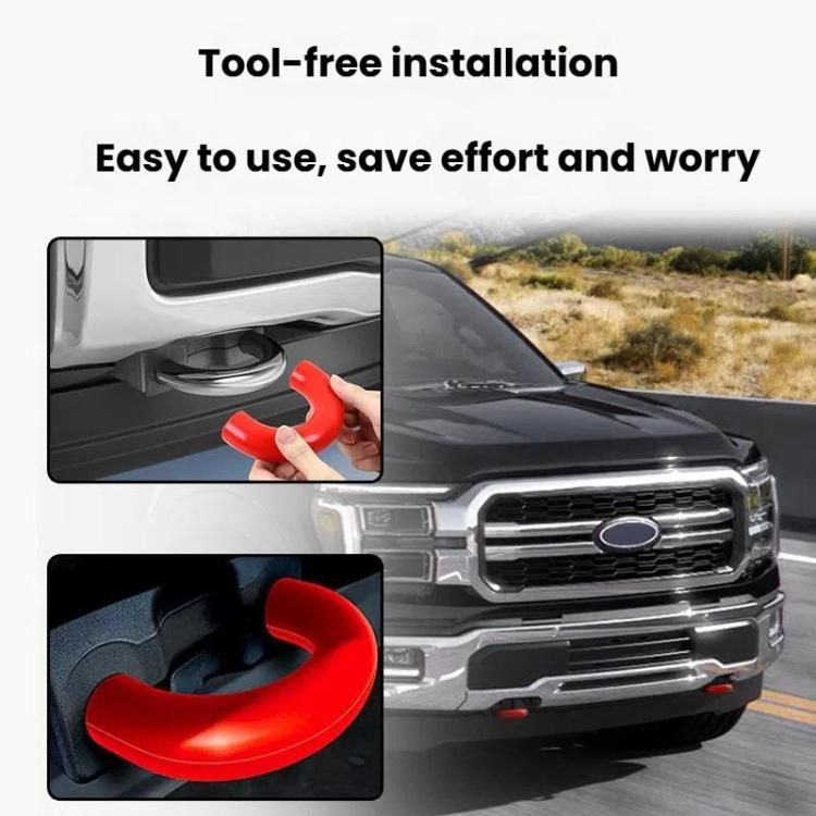 For Ford/Toyota Trailer Hitch Protection Ccover(White)