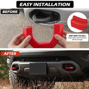 For Dodge RAM 1500 Car Trailer Front Hook Cover(Red)