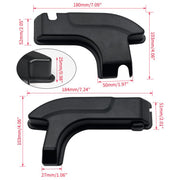 For Jeep Wrangler JL Rear Window Cable Decorative Cover(Black)