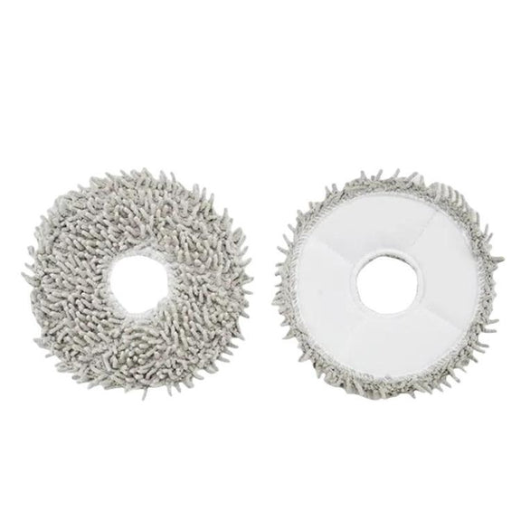 2pcs /Pack Mop Pads Rag For Ecovacs DEEBOT X1 TURBO / X1 PLUS/ X1 OMNI / T10 TURBO(Gray)