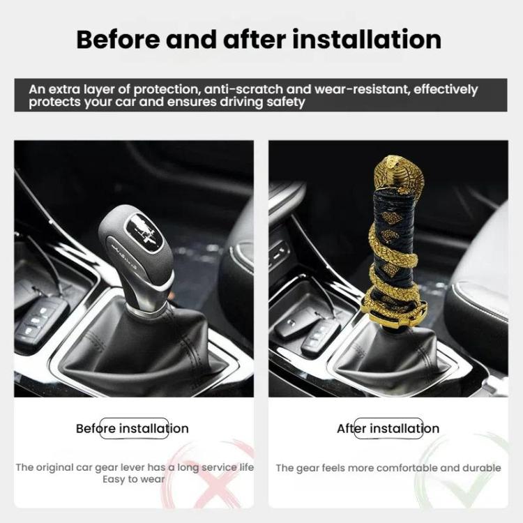 Universal Car Short Cobra Gear Knob Modification(Gold)
