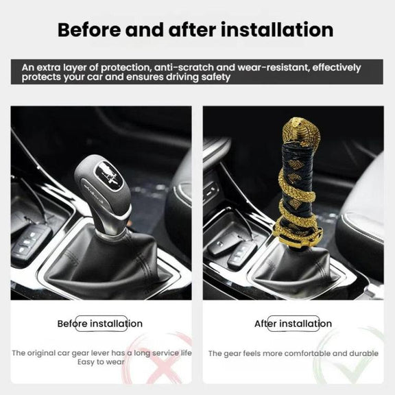 Universal Car Short Cobra Gear Knob Modification(Gold)