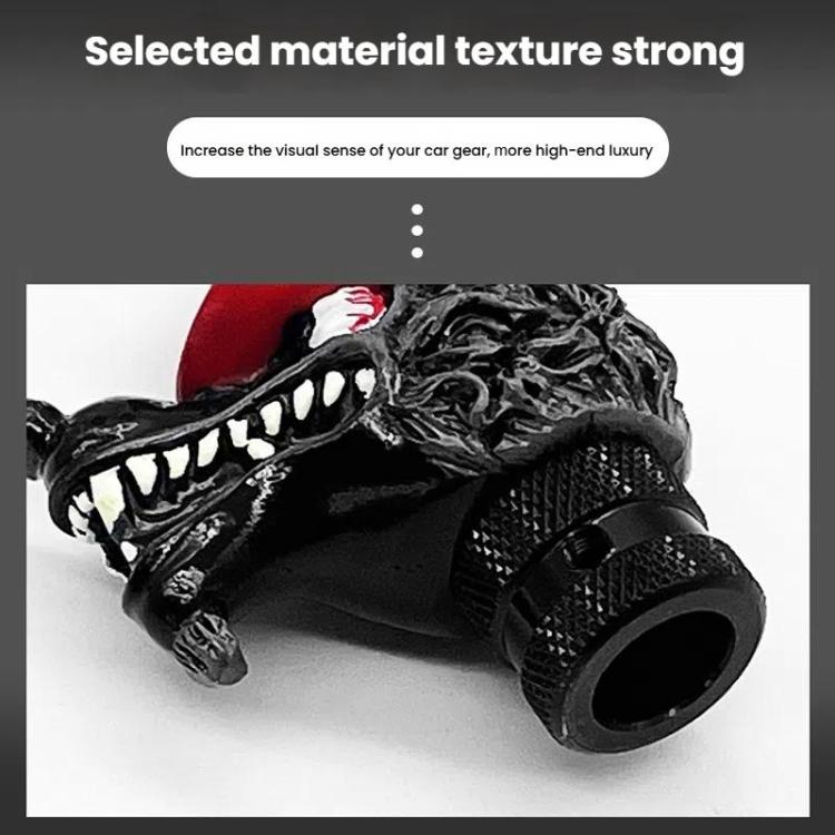 Wolf Head Detachable Car Manual Gear Lever Modification(Green)