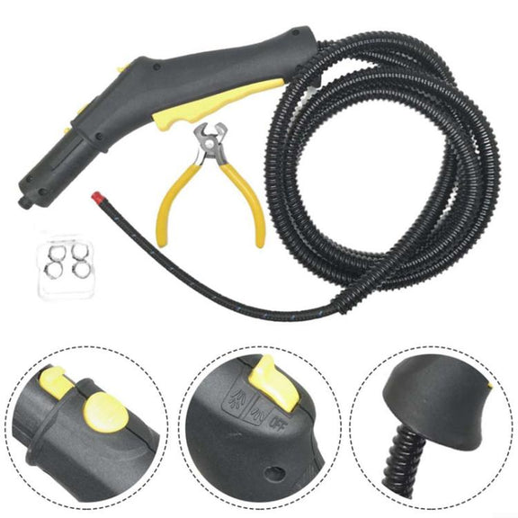 7pcs / Set For Karcher SC4 / SC2 / SC3 / CTK10 / STK20 Steam Cleaner Switch Control Handle Hose(Gray)