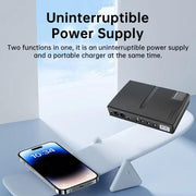 Uninterruptible Power Supply with DC Output 5V/9V/12V for Router, Modem, Security Camera, Mobile Phone EU Plug
