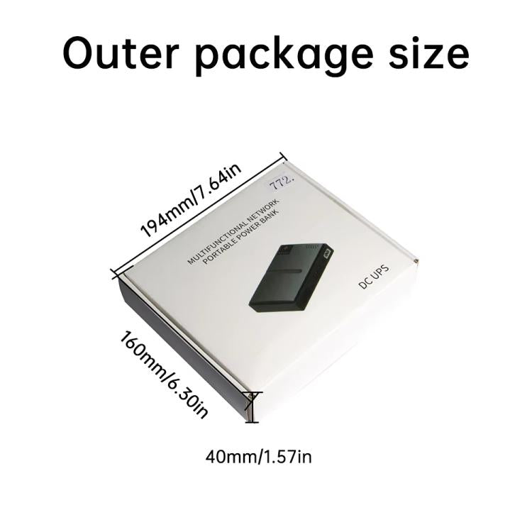 Uninterruptible Power Supply with DC Output 5V/9V/12V for Router, Modem, Security Camera, Mobile Phone EU Plug