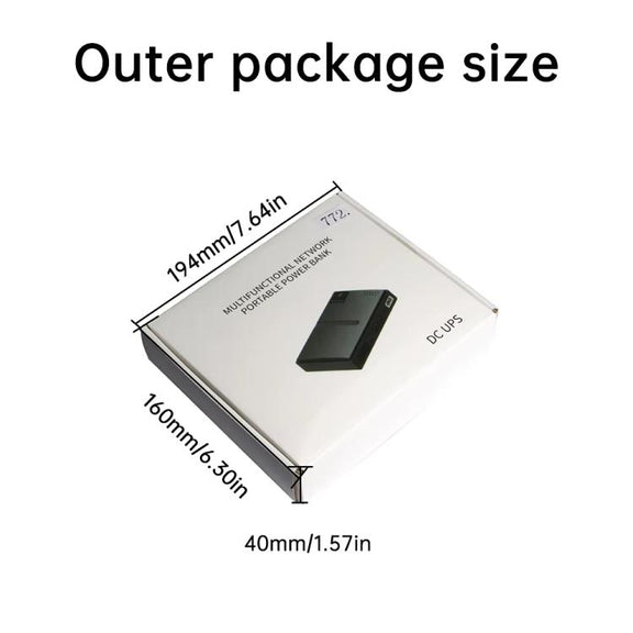 Uninterruptible Power Supply with DC Output 5V/9V/12V for Router, Modem, Security Camera, Mobile Phone EU Plug