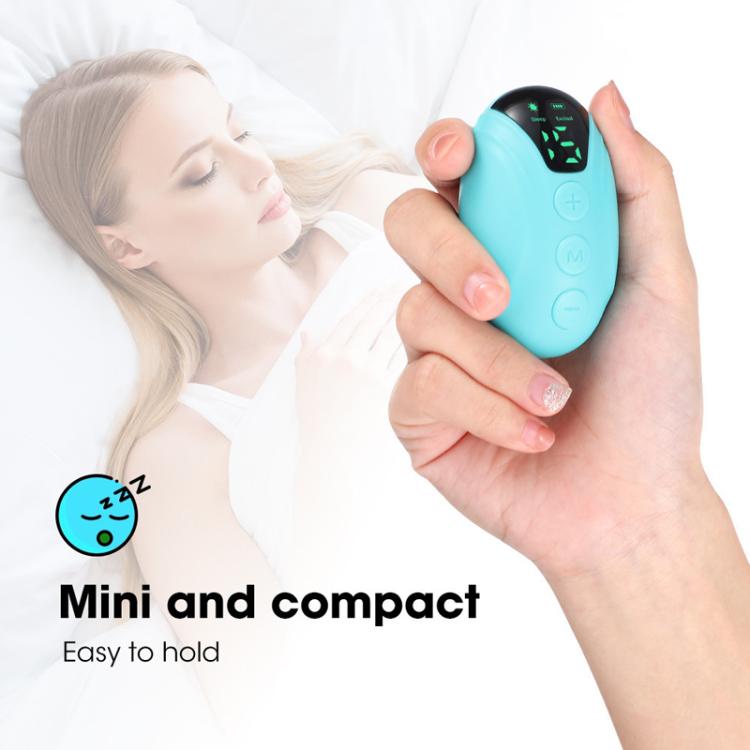 Smart Handheld Sleep Instrument Microcurrent Relief Insomnia Anxiety Therapy Portable Fast Sleeping Massager(White)