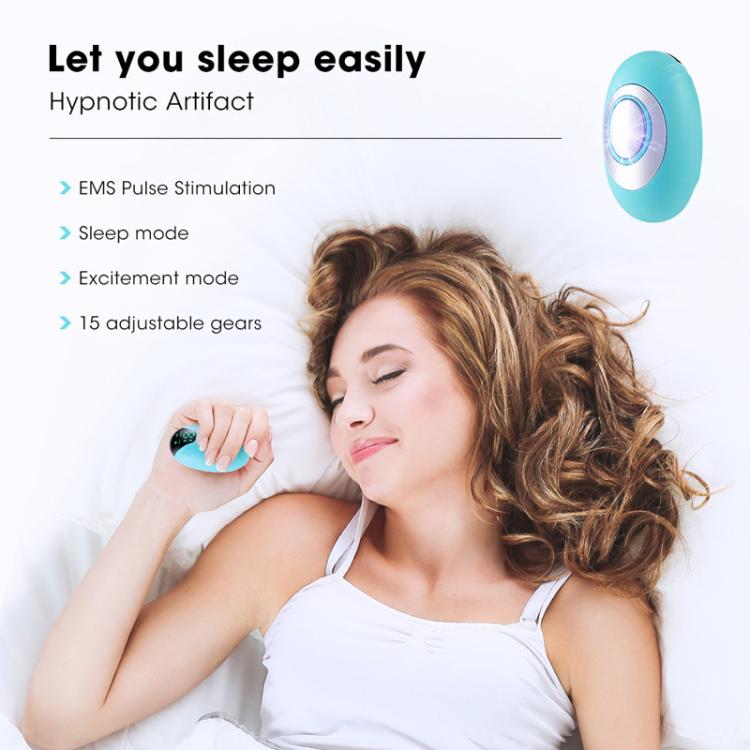 Smart Handheld Sleep Instrument Microcurrent Relief Insomnia Anxiety Therapy Portable Fast Sleeping Massager(White)