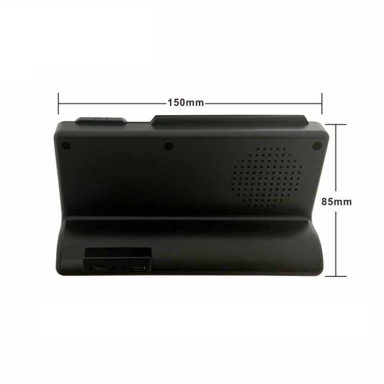 Simple Desktop Clock Perpetual Calendar Alarm Clock(Black)