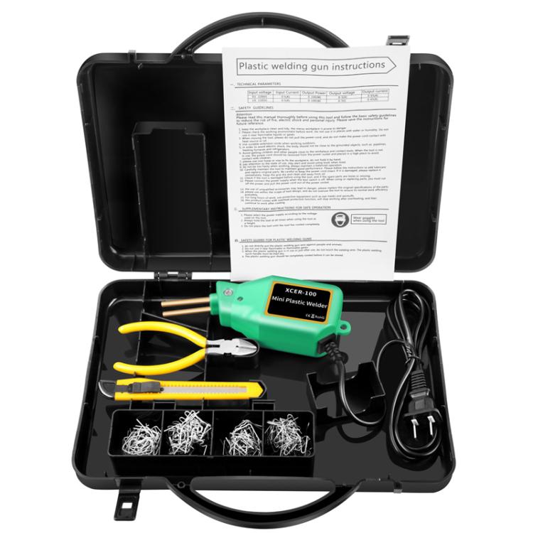 Car Bumper Welding Plastic Welding Tools Welding Wire Patch Nail Hot Stapler Repair Welder, Plug: US Plug