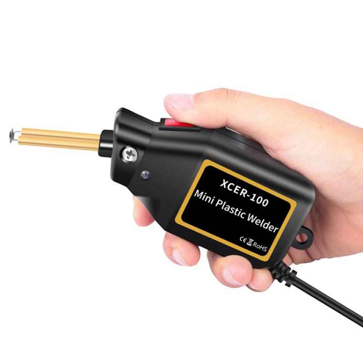 Car Bumper Welding Plastic Welding Tools Welding Wire Patch Nail Hot Stapler Repair Welder, Plug: UK Plug