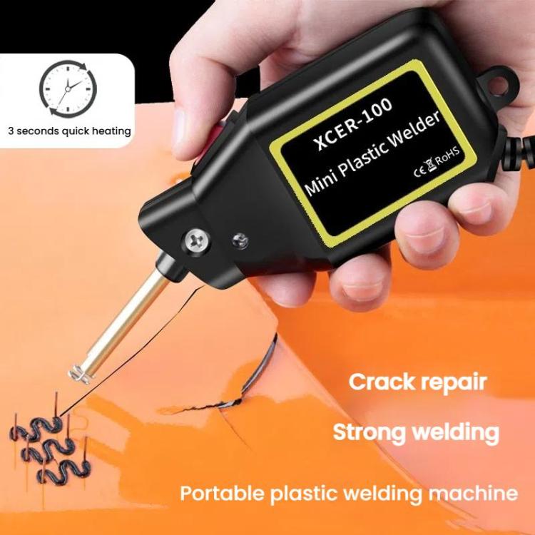 Car Bumper Welding Plastic Welding Tools Welding Wire Patch Nail Hot Stapler Repair Welder, Plug: UK Plug